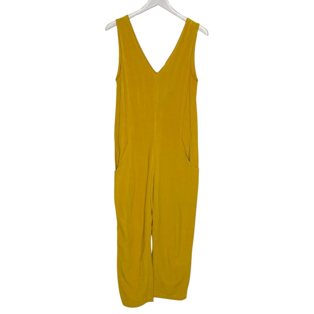 Eve Gravel S Saffron Owl Moon Jumpsuit V Neck Breathable Comfort Boho *flaw